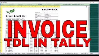 Tally invoice format setting ! how to change invoice format in tally ! tally tdl ! Self Learning