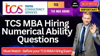  TCS MBA Hiring Numerical and Aptitude Practise Questions | TCS MBA Aptitude Questions in One shot