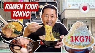 Ichiran Ramen to Monster size Ramen!  4 different Ramen Noodles in Tokyo JAPAN!