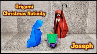 Origami Christmas Nativity - Joseph | Christmas origami | Origami tutorial | Paper craft