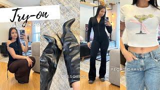 PEÇAS CHAVE DO MEU ARMÁRIO ATUAL, PROVANDO PEÇAS OUTONO/INVERNO E ACESSORIOS QUENTES! - FASHION NOVA