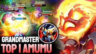 WILD RIFT AMUMU - TOP 1 AMUMU GAMEPLAY - GRANDMASTER RANKED