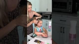 Trying my first ballet bun on my daughter!! Ballet bun tutorial!