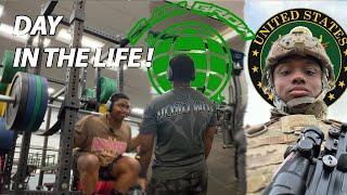 DAY IN THE LIFE OF A GYMGORE, MILITARY MEMBER AND CLOTHING BRAND OWNER