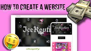 HOW TO CREATE A SHOPIFY WEBSITE  (QUICK AND EASY) ICEKOUTURE