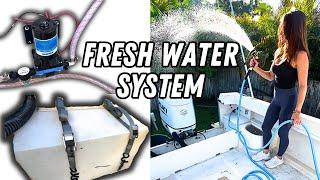 Fresh Water Tank And Pump Installation On A Boat!