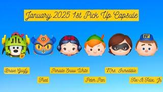 Disney Tsum Tsum - All The Tsums in January 2025 1st Pick Up Capsule