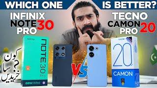 Infinix Note 30 Pro VS Tecno Camon 20 Pro | Detailed Comparison | Which One You Should Buy !!