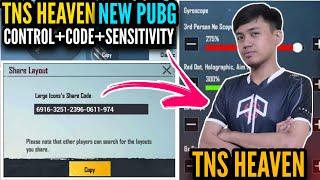 [NEW] TNS Heaven New Layout Control Code And Sensitivity 2021|| PUBG MOBILE || Blazed Gaming