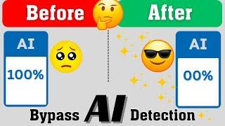 Bypass AI detection in 2024 || Bypass Turnitin ZeroGPT Originality AI and more |100% humanize