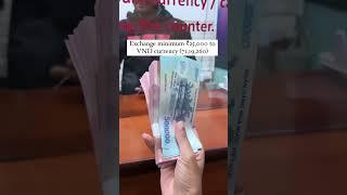 Vietnam currency exchange #youtubeshort #travelshorts #vietnamtravel #currencyexchange #traveltips