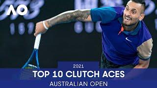 Top 10 Clutch Aces | Australian Open 2021