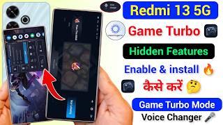 Redmi 13 5g Game Turbo Hidden Features  Voices Changer | Enable Game Turbo Kaise Kare in Redmi 13