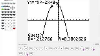 Ti84 Tutorial - Finding a Vertex