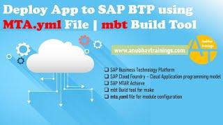 How to deploy CAPM Apps to SAP BTP Cloud Foundry | Business Application Studio Deploy to BTP | MTA