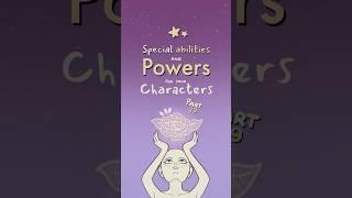 special ability and power ideas for your characters, part 29 #writing #originalcharacter #oc #art