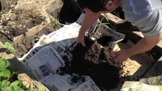 Trench Composting and Preparing Garden Beds for Winter Alberta Urban Garden