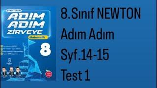 8.SINIF NEWTON ADIM ADIM S.14-15 TEST 1