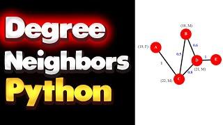 Get Node Degree and Node Neighbors in Python | NetworkX Tutorial - Part 04