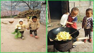 Amazing Rural life little brother cook food  조리 クック from wonderful hometown