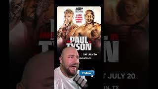 It’s official @miketyson  vs @jakepaul  set to box live stream on @netflix on July 20