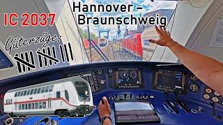 The line is overloaded! | IC 2037 Hanover main station - Braunschweig main station | IC 2 cab ride