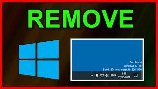 How to Disable / remove Test Mode Watermark in Windows 10 Pro (2021)