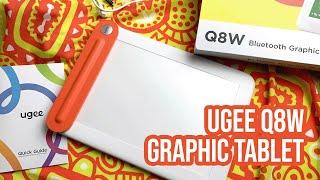 ugee Q8W - Lightweight, Affordable, Wireless Drawing Tablet - Review and Testing it Out!