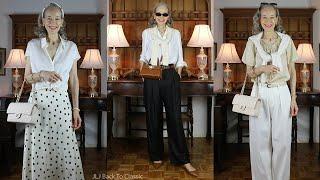 Timeless Style: 9 Elegant, Classic Spring, Summer Outfits / Fashion Over 50