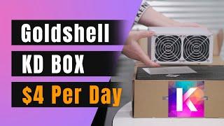 【NHASH】Goldshell KD-BOX miner, earn $4 per day at home!