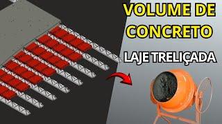 Cálculo do volume de concreto para LAJE TRELIÇADA COM LAJOTA CERÂMICA I Passo a passo e com exemplo
