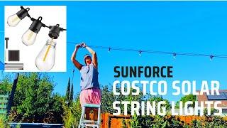 Costco SunForce LED Solar String Lights Helpful Tips and Installation