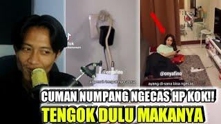 NUMPANG NGECAS HP DOANG KOKREACTION TIKTOK LUCU