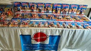 Large Vintage WWF Wrestling LJN & Hasbro Sealed Figures Collection! Planet Force