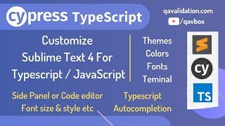 Configure Sublime text 4 for TypeScript or JavaScript | auto completion | terminal | font