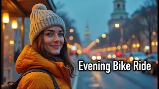 Biking through Moscow at Night - Exploring the City Center