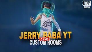 BEST LIVE CUSTOM ROOMS AND RUSH GAMEPLAY JERRY BABA LiVE PUBG MOBILE SUBSCRIBE AND LIKE ROAD TO 10M