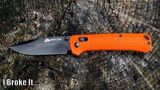 Ozark Trail D2 Knife Hard Use Test (Broken)