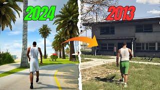 NEW! GTA SAN ANDREAS 2024 Remastered Look Better Than GTA 5? (Mega Comparison)