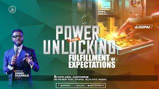 #CCPWednesdays | Power for Unlocking Fulfillment of Expectations | Pastor emmieOLUDELE | 24-07-2024