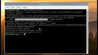 How to install psutil in Raspberry Pi using pip