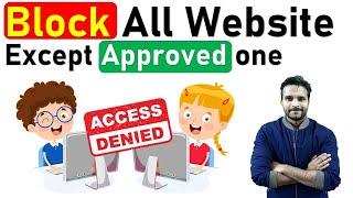  How to Block All Websites Except one in Windows 10 | in Hindi