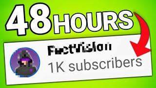 I get 1000 subscribers in just 48 hours!!