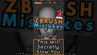 #ZBrush Mistakes - This Will Secretly Slow You⁠⁠⁠ #maya #symmetry #hotkey #topology #mirror