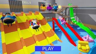 Water Slide Barry Prison Run Obby New Update Roblox - All Bosses All Morphs Lamborghini Car #roblox