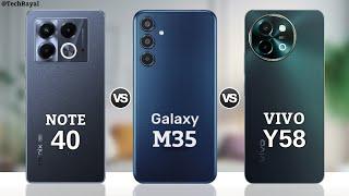 Infinix Note 40 5g vs Samsung Galaxy M35 5g vs Vivo Y58 5g || Full Comparison