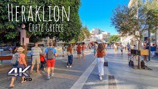 Heraklion Crete Greece  | Virtual City Tour 4K