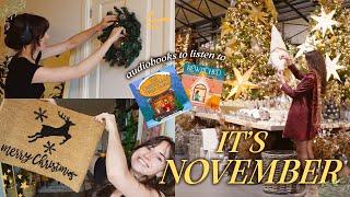 It's November!  Christmas haul, festive books & decorating - Day In My Life Vlog