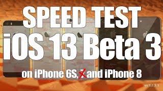 Speed Test : iOS 13 Beta 3 versus iOS 12.3.1 (Build 17A5522f)