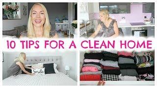 10 TIPS FOR A CLEAN HOME  |  HABITS FOR KEEPING A CLEAN HOUSE